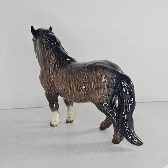 Beswick Shetland Pony Woolly Mare Porcelain Figurine #1033 - Picture 6 of 12